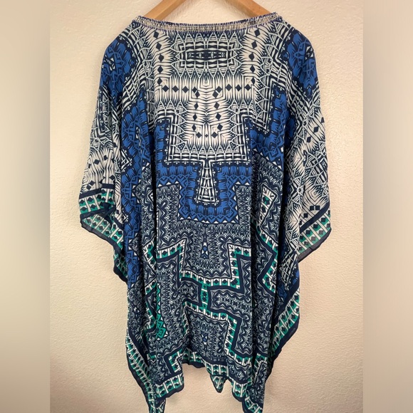 NWT Parker Beach Embellished Cover Up Size XS/S Blue Beaded Revolve - Picture 5 of 11